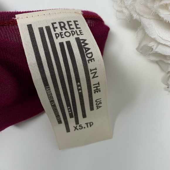 Free People Faux Wrap Berry Blouse - Picture 10 of 11